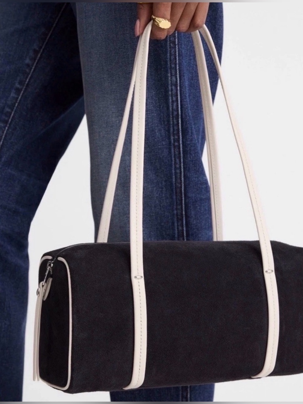NEW Madewell Brioche Genuine Leather/Suede Shoulder Bag